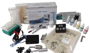 INKgrafiX® LUXUS-KOMPLETTSET "DRAGON ROTARY IG-DR1" -IG-S19 -Tattoomaschine SET - Bild 1 von 10