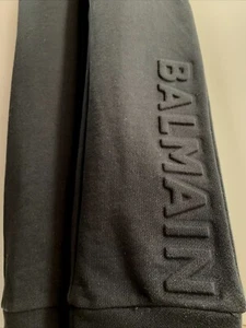 Balmain Black Elastic Pull-On Raised Logo Pants/Joggers/Sweatpants. Boys Size 16 - Picture 1 of 7