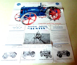 brochure PROSPECTUS tractors AUSTIN D-E 30 French year 30 POSTER - Picture 1 of 4
