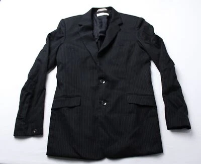 Rag & Bone Men's L/S Pinstripe Wool Blend 2-Button Blazer LB3 Black Size 38 - Image 1 of 4