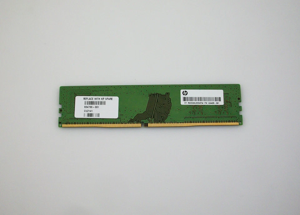 HP 934799-001 L04428-501 4GB DDR4-2400 ECC Unbuffered Mem Dimm - Image 1 of 1