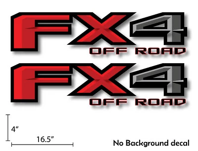 2x Decals Stickers fits Ford F150 FX4 Off Road Truck bed Side Bubble-free - Image 1 of 4