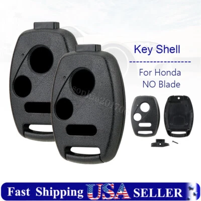 2 Replacement for 2009 2010 2011 2012 2013 Honda Fit Key Fob Remote Shell Case - Image 1 of 4