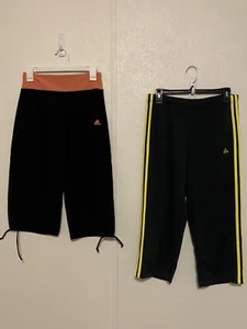 Lot Of 2 ADIDAS Climalite Activewear Pants Size S Black EXCELLENT - Picture 1 of 9
