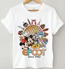 Disney Epcot World Tour Shirt Mickey And Friends 1982 Family Trip Tee,Size S-2Xl