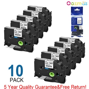 10PK Compatible Label Maker Tape 12mm for Brother P-Touch TZ-231 TZe-231 PT-D210 - Picture 1 of 12