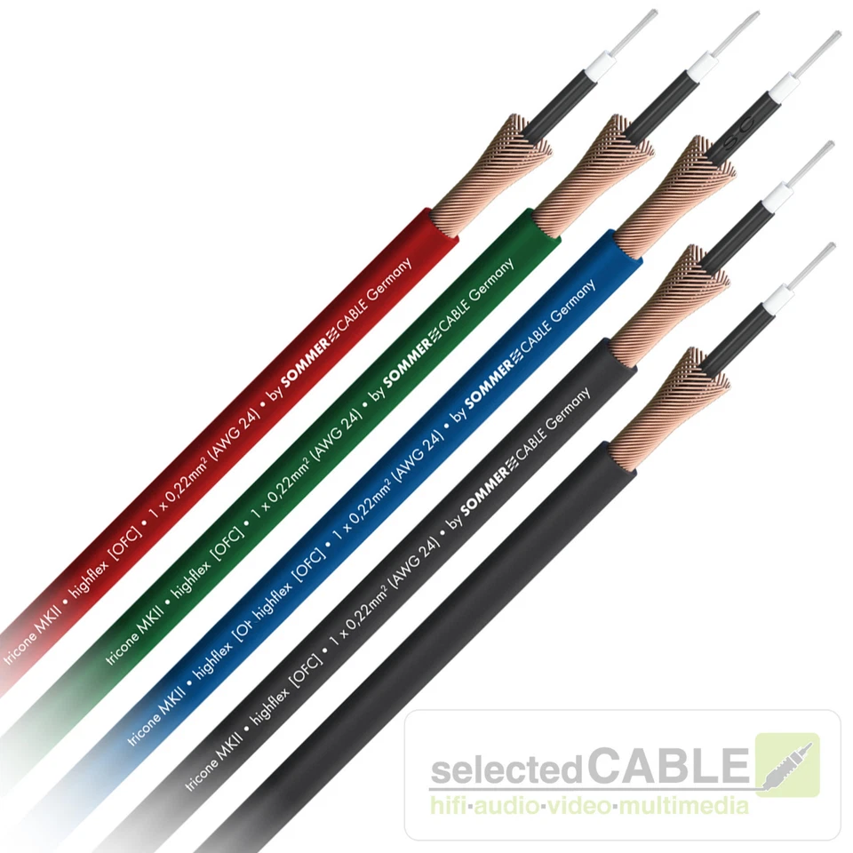 SOMMER CABLE SC TRICONE MKII Gitarren- Instrumentenkabel OFC 1x 0,22mm² 300-0021