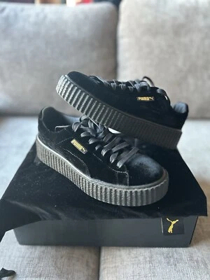 Tamanho 8 W - PUMA Fenty x Velvet Creeper Preto ESTADO USADO - Imagem 1 de 4