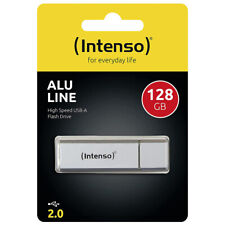 kQ Intenso USB Stick Alu Line 128 GB USB 2.0 Speicherstick silber