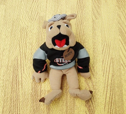 🔥 Chicago Steel Rusty Mascot Doll Toy 8.5" USHL Junior Hockey Cover