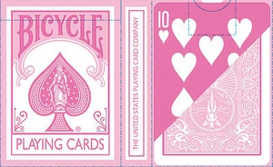 PINK REVERSED Bicycle Pastel deck Playing Cards rose fashion cute elegant gaff - Picture 1 of 1
