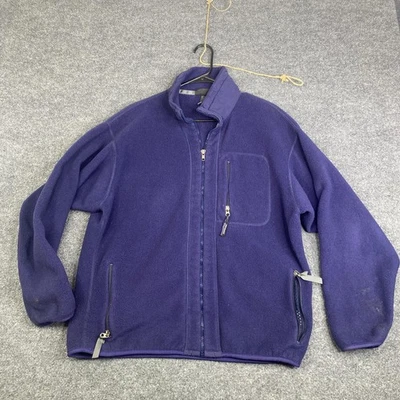 Vintage Patagonia Jacket Mens Large Purple Fleece Full Zip Made USA 90s - Image 1 of 4