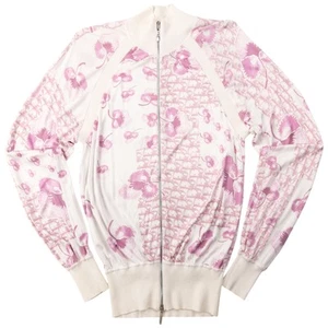 Vintage Dior Cherry Blossom Monogram Zip Up Jacket Womens Size L - Picture 1 of 8