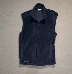 Columbia men’s full zip fleece Flanker vest with pockets large - Picture 1 of 3