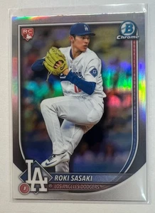 2025 Bowman Chrome Roki Sasaki R/C Red Redemption  - Picture 1 of 2
