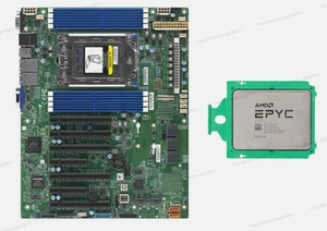 Supermicro H12SSL-i Mainboard + AMD EPYC 7282 7302 7402 7542 7642 7702 7742 CPU - Bild 1 von 4