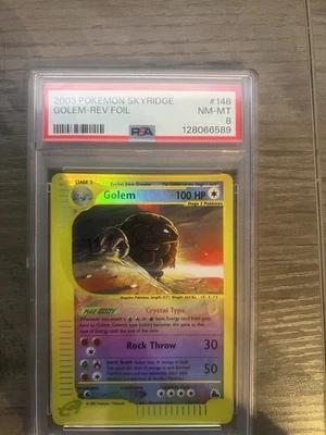 Crystal Golem 148/144 Skyridge Reverse Holo PSA 8 - Image 1 of 2
