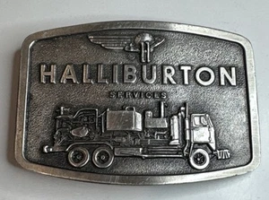 Vintage Halliburton Oil Co Belt Buckle / 1976 / Oilfield / Oil Gas Energy / USA - Picture 1 of 4