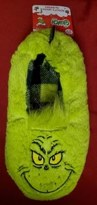 The Grinch Dr. Seuss Erwachsene Unisex Hausschuhe Urlaubsschuhe Erwachsene Größe 9-11 NEU - Bild 1 von 7