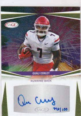 2025 SAGE High Series GOLD AUTOGRAPH R/C  Quali Conley - Arizona #76/100 - Image 1 of 2
