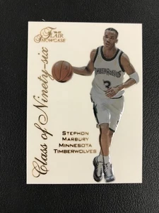 1996-97 Flair Showcase #14 Stephon Marbury Minnesota Timberwolves Class of '96 - Picture 1 of 2