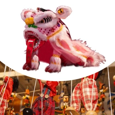 Chinesische Marionette Löwe Spielzeug Handgemachte Schnur Löwe Tanzpuppe - Bild 1 von 4