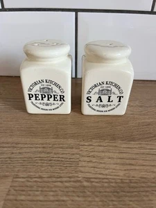 Juego de condimentos vintage para el hogar ollas de sal y pimienta Victorian Kitchen Co coleccionables. - Imagen 1 de 5