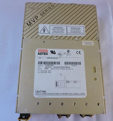 ASTEC MVP MP8-2Q-2Q-00 Max 800W POWER SUPPLY 73-580-0034 OUTPUTS 2 x 24V/15 - Image 1 of 3