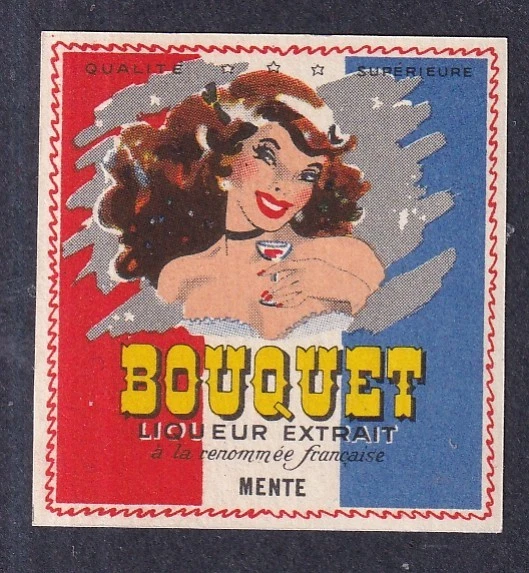 Denmark Poster Stamp  BOUQUET MENTE MINT LIQUER  VF/MNH - Image 1 of 1