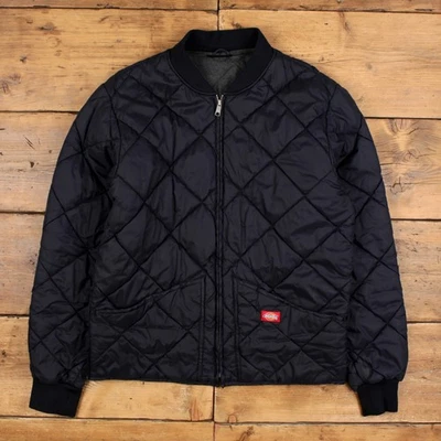 Vintage Dickies Workwear Jacket L 90s Quilted Blue - image 1 of 4