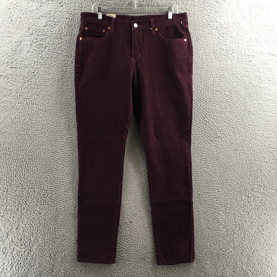 Levis Boyfriend Tapered Leg Pants Mens 31x32 (actual 35x32) Purple Mid Rise NEW - Image 1 of 4
