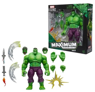 MARVEL: MARVEL LEGENDS MAXIMUM SERIES – HULK Action Figure 21 cm HASBRO - Immagine 1 di 4