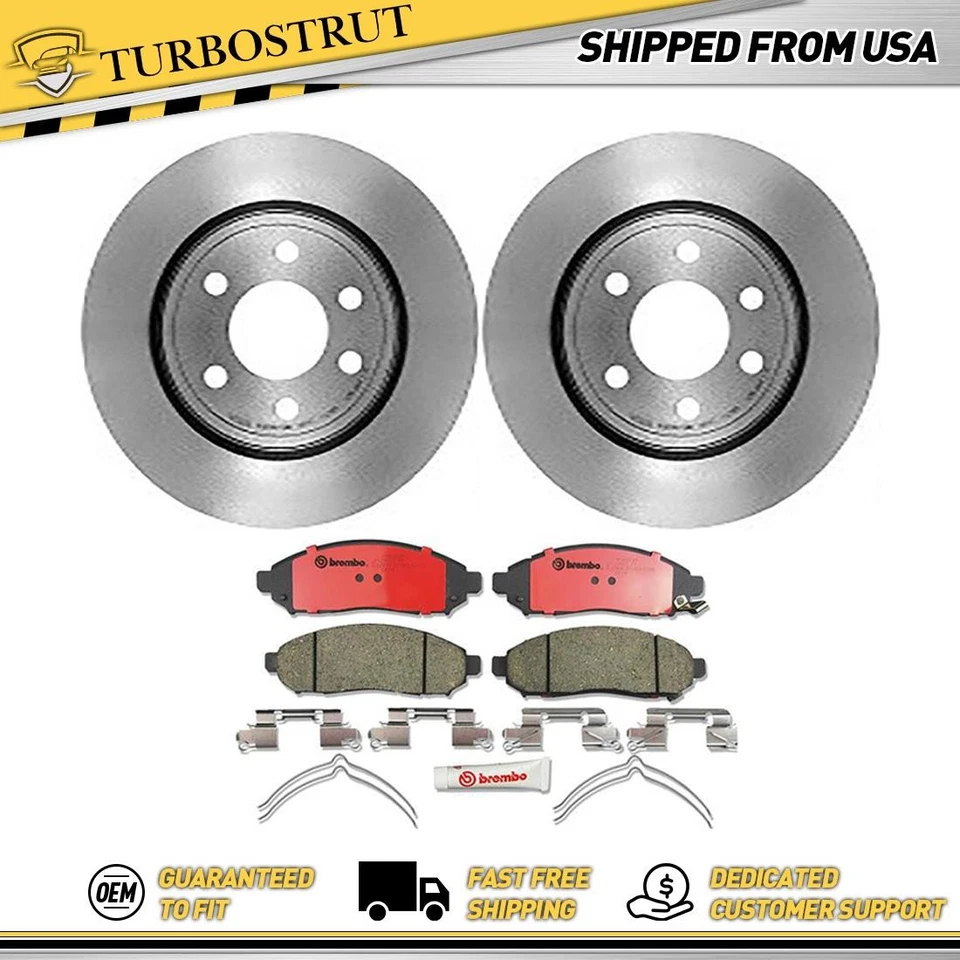 Kit pastillas freno rotores delanteros Brembo para Nissan Frontier Nissan 2005-2011 Foto 1 de 4