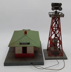 American Flyer O/S Vintage Building and Flood Watch Tower - Picture 1 of 6