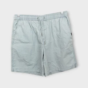 NUEVO Con ETIQUETAS - Pantalones Cortos Para Hombre Azul Elástico Mercurio 18" Largo Talla Mediana - Imagen 1 de 4