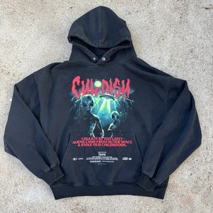 Rare Childish 1995 Alien Big Logo Black Y2K Movie Promo Oversized Hoodie Size M - Picture 1 of 6