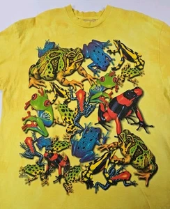 Camiseta De Colección 2001 The Mountain Tree Frogs Tie Dye Amarillo Gráfico Para Hombres Talla XL - Imagen 1 de 14