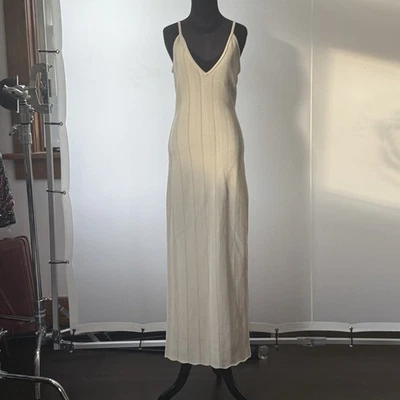 Maxi Vestido Ronny Kobo Tejido - Talla L - Marfil Crema - Rent The Runway Foto 1 de 4