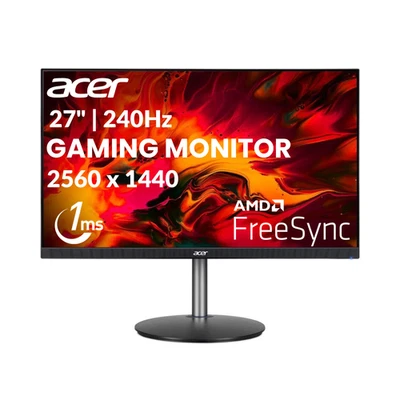Acer 27" Gaming Monitor LED 240Hz 2560x1440 VA 1ms 400Nit XF273UW2 Refurbished - Image 1 of 4