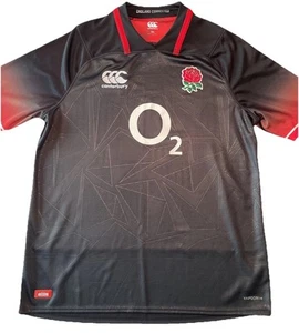 England Rugby Jersey Jumper Shirt Black Sz XXL Canterbury Union Away Vapodri+ O2 - Picture 1 of 12