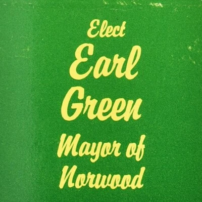 1987 Earl Green Candidato del Partido Republicano Norwood Alcalde Condado de Hamilton Ohio - Imagen 1 de 4