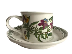 Portmeirion Botanic Garden Tasse und Untertasse Viola Tricolor Heartsease - Bild 1 von 12