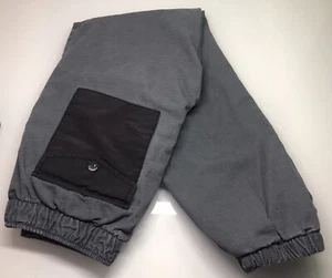 Gap Kids Boys Lined Cotton Cargo Joggers Pants Elastic Waist Large Regular Gray - Picture 1 of 7