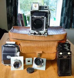 Cámara Linhof Super Technika IV 6x9 + 2 lentes + 5 DDS + Roll Roll Film Back - Imagen 1 de 24