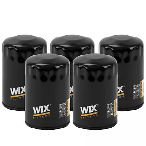 Wix Set of 5 Engine Motor Oil Filters For Buick Cadillac Chevrolet GMC FI - Picture 1 of 1