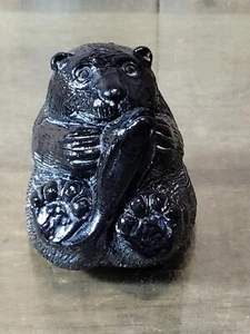 Esculturas AARDIK de colección originales talladas a mano con jabonera de peces Canadá 3,5" - Imagen 1 de 7