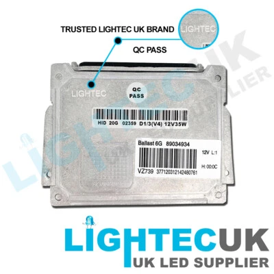 Lightec 6G 89034934 Xenon HID Headlight Headlamp Ballast Control Unit Valeo ECU - Image 1 of 4