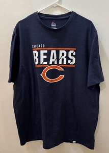 Chicago Bears Logo Majestic Navy T-Shirt 2XL - Picture 1 of 9