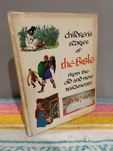 CHILDREN’S STORIES OF THE BIBLE New & Old Testament 1968 Illustrated Book - Foto 1 di 10