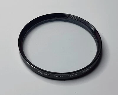 Genuine Vemar 72mm Center Spot Glass Lens Filter Japan 72 mm - Image 1 of 4